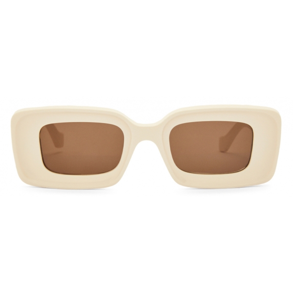 Loewe - Occhiali da Sole Rettangolari - Avorio - Loewe Eyewear
