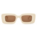 Loewe - Occhiali da Sole Rettangolari - Avorio - Loewe Eyewear