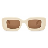 Loewe - Occhiali da Sole Rettangolari - Avorio - Loewe Eyewear