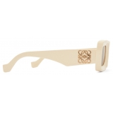 Loewe - Occhiali da Sole Rettangolari - Avorio - Loewe Eyewear