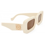 Loewe - Occhiali da Sole Rettangolari - Avorio - Loewe Eyewear