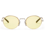 Loewe - Occhiali da Sole Groove Ovale - Giallo - Loewe Eyewear