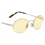 Loewe - Groove Oval Sunglasses - Yellow - Loewe Eyewear