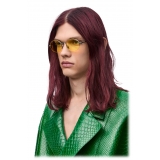 Loewe - Occhiali da Sole Groove Ovale - Giallo - Loewe Eyewear