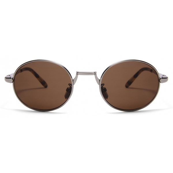 Loewe - Occhiali da Sole Groove Ovale - Zucchero Di Canna - Loewe Eyewear