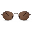 Loewe - Occhiali da Sole Groove Ovale - Zucchero Di Canna - Loewe Eyewear