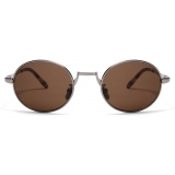 Loewe - Occhiali da Sole Groove Ovale - Zucchero Di Canna - Loewe Eyewear