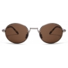 Loewe - Occhiali da Sole Groove Ovale - Zucchero Di Canna - Loewe Eyewear