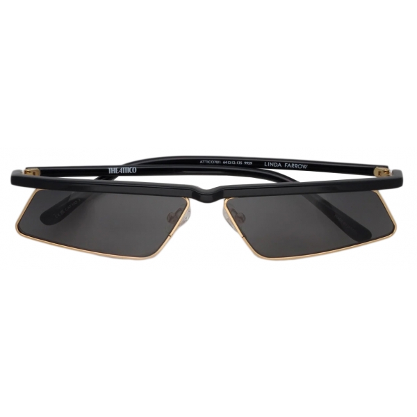 The Attico - Aria Cat Eye Sunglasses in Yellow Gold Grey - Official - The Attico Eyewear by Linda Farrow