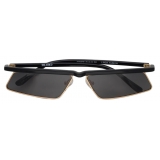 The Attico - Aria Cat Eye Sunglasses in Yellow Gold Grey - Official - The Attico Eyewear by Linda Farrow