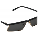 The Attico - Aria Cat Eye Sunglasses in Yellow Gold Grey - Official - The Attico Eyewear by Linda Farrow
