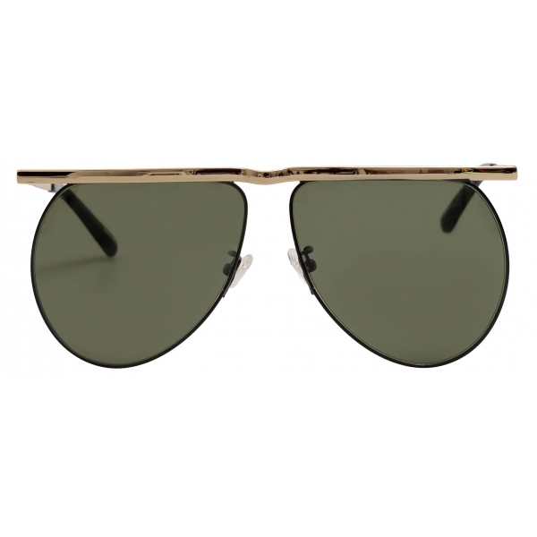 The Attico - Occhiali da Sole Mina Aviator in Oro Giallo - Occhiali da Sole - Official - The Attico Eyewear by Linda Farrow