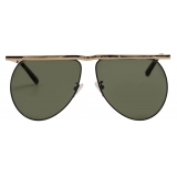 The Attico - Occhiali da Sole Mina Aviator in Oro Giallo - Occhiali da Sole - Official - The Attico Eyewear by Linda Farrow