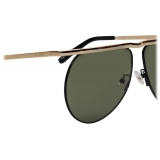 The Attico - Occhiali da Sole Mina Aviator in Oro Giallo - Occhiali da Sole - Official - The Attico Eyewear by Linda Farrow
