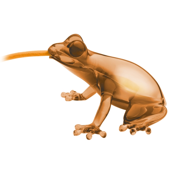 Qeeboo - Hungry Frog Lamp - Ambra - Lampadario Qeeboo by Stefano Giovannoni - Illuminazione - Casa