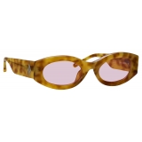 The Attico - Occhiali da Sole Ovali Berta in Tartaruga e Rosa - Occhiali da Sole - Official - The Attico Eyewear by Linda Farrow