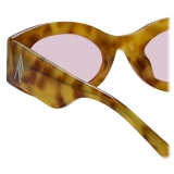 The Attico - Occhiali da Sole Ovali Berta in Tartaruga e Rosa - Occhiali da Sole - Official - The Attico Eyewear by Linda Farrow