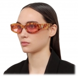 The Attico - Occhiali da Sole Ovali Berta in Tartaruga e Rosa - Occhiali da Sole - Official - The Attico Eyewear by Linda Farrow