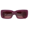 The Attico - Occhiali da Sole Rettangolari Marfa in Bordeaux - Occhiali da Sole - Official - The Attico Eyewear by Linda Farrow