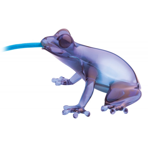 Qeeboo - Hungry Frog Lamp - Zaffiro - Lampadario Qeeboo by Stefano Giovannoni - Illuminazione - Casa