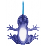 Qeeboo - Hungry Frog Lamp - Zaffiro - Lampadario Qeeboo by Stefano Giovannoni - Illuminazione - Casa