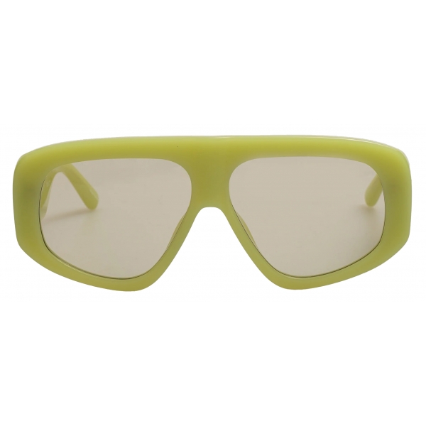 The Attico - Occhiali da Sole Oversize Milano in Verde Acido - Occhiali da Sole - Official - The Attico Eyewear by Linda Farrow