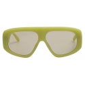 The Attico - Occhiali da Sole Oversize Milano in Verde Acido - Occhiali da Sole - Official - The Attico Eyewear by Linda Farrow