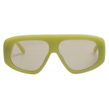 The Attico - Occhiali da Sole Oversize Milano in Verde Acido - Occhiali da Sole - Official - The Attico Eyewear by Linda Farrow
