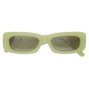 The Attico - Occhiali da Sole Mini Marfa in Verde Acido - Occhiali da Sole - The Attico Eyewear by Linda Farrow