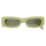 The Attico - Occhiali da Sole Mini Marfa in Verde Acido - Occhiali da Sole - The Attico Eyewear by Linda Farrow