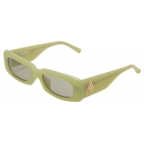 The Attico - Occhiali da Sole Mini Marfa in Verde Acido - Occhiali da Sole - The Attico Eyewear by Linda Farrow