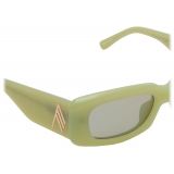 The Attico - Occhiali da Sole Mini Marfa in Verde Acido - Occhiali da Sole - The Attico Eyewear by Linda Farrow