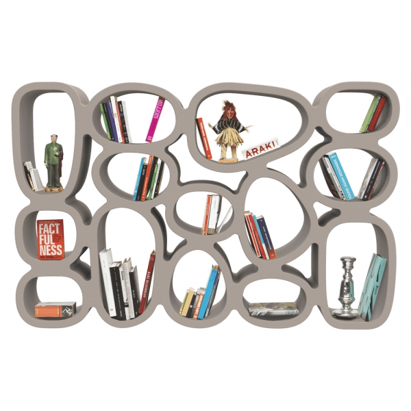 Qeeboo - Koibuchi Bookcase - Grigio Tortora - Libreria Qeeboo by Stefano Giovannoni - Illuminazione - Casa