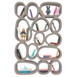 Qeeboo - Koibuchi Bookcase - Grigio Tortora - Libreria Qeeboo by Stefano Giovannoni - Illuminazione - Casa