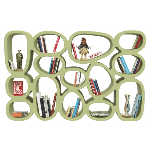 Qeeboo - Koibuchi Bookcase - Verde Kaki - Libreria Qeeboo by Stefano Giovannoni - Illuminazione - Casa
