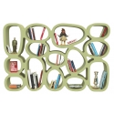 Qeeboo - Koibuchi Bookcase - Verde Kaki - Libreria Qeeboo by Stefano Giovannoni - Illuminazione - Casa