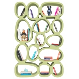 Qeeboo - Koibuchi Bookcase - Verde Kaki - Libreria Qeeboo by Stefano Giovannoni - Illuminazione - Casa