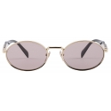 Prada - Prada Eyewear - Oval Sunglasses - Pale Gold Mauve - Prada Collection - Sunglasses - Prada Eyewear