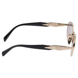 Prada - Prada Eyewear - Oval Sunglasses - Pale Gold Mauve - Prada Collection - Sunglasses - Prada Eyewear