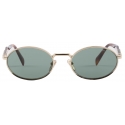 Prada - Prada Eyewear - Oval Sunglasses - Pale Gold Forest Green - Prada Collection - Sunglasses - Prada Eyewear
