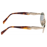 Prada - Prada Eyewear - Oval Sunglasses - Pale Gold Forest Green - Prada Collection - Sunglasses - Prada Eyewear