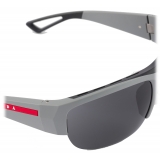 Prada - Prada Linea Rossa Active Collection - Occhiali da Sole Semi-Rimless - Grigio - Prada Collection - Occhiali