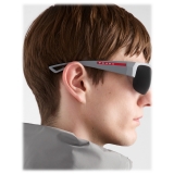 Prada - Prada Linea Rossa Active - Semi-Rimless Sunglasses - Grey - Prada Collection - Sunglasses - Prada Eyewear