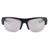 Prada - Prada Linea Rossa Active Collection - Occhiali da Sole Semi-Rimless - Nero Argento Cromato - Prada Collection