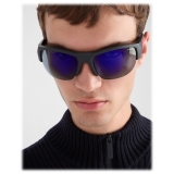 Prada - Prada Linea Rossa Active Collection - Occhiali da Sole Semi-Rimless - Nero Blu Viola - Prada Collection