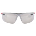 Prada - Prada Linea Rossa Active Collection - Occhiali da Sole Avvolgente - Grigio Luna Rossa Argento Cromato
