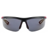 Prada - Prada Linea Rossa Active - Wraparound Sunglasses - Black Blue Purple - Prada Collection - Sunglasses