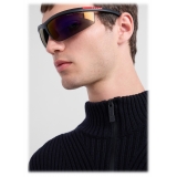 Prada - Prada Linea Rossa Active - Wraparound Sunglasses - Black Blue Purple - Prada Collection - Sunglasses