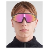 Prada - Prada Linea Rossa Impavid - Wraparound Sunglasses - Metallic Iron Fluo Pink - Prada Collection - Sunglasses