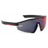 Prada - Prada Linea Rossa Impavid - Wraparound Sunglasses - Black Red Iridescent - Prada Collection - Sunglasses